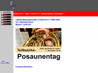 posaunenchor-weissach.de Webseite Vorschau