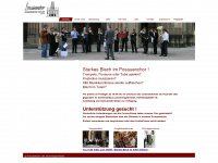 posaunenchorderjohannesgemeinde.de Webseite Vorschau