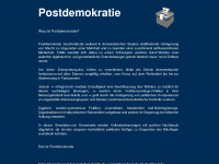 postdemokratie.de Webseite Vorschau