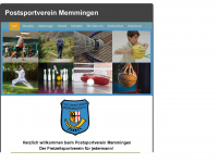 postsportverein-mm.de Webseite Vorschau
