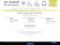 potthoff-verpackung.de Webseite Vorschau