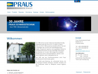 praus-schweisstechnik.de Webseite Vorschau