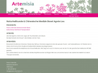 praxis-artemisia.ch Webseite Vorschau