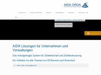 aida-orga.de Webseite Vorschau