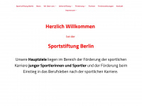 sportstiftung-berlin.de Webseite Vorschau