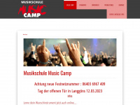 musiccamp.de Webseite Vorschau