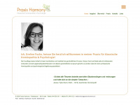 praxis-harmony.ch Webseite Vorschau