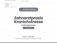 praxis-kranichstrasse.de Webseite Vorschau