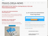 praxis-orga-news.de Webseite Vorschau