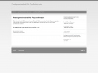 praxisgemeinschaft-psychotherapie.ch Webseite Vorschau