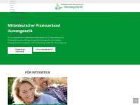 praxisverbund-humangenetik.de Webseite Vorschau