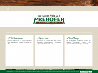 prehofer-holz.at Webseite Vorschau