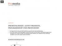 premedia.ch Webseite Vorschau
