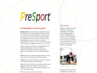 presport.ch Webseite Vorschau