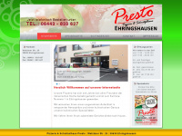 presto-ehringshausen.de Webseite Vorschau
