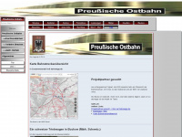 preussische-ostbahn.de Webseite Vorschau