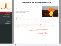 prevent-brandschutz.de Webseite Vorschau