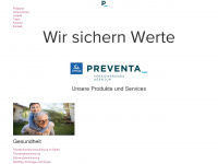 preventa.at Webseite Vorschau