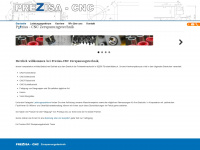 prezisa-cnc.de Webseite Vorschau