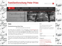 pries-ahnenforschung.de Webseite Vorschau