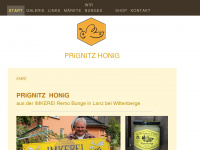 prignitz-honig.de Webseite Vorschau