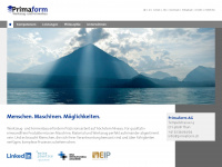primaform.ch Webseite Vorschau