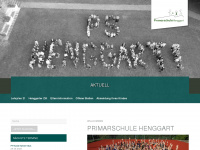 primarschule-henggart.ch Webseite Vorschau