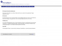 primatech.ch Webseite Vorschau