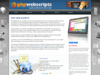 phpwebscripts.com Webseite Vorschau