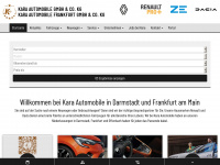 kara-automobile.de Webseite Vorschau