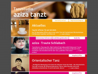 aziza-tanzt.de Webseite Vorschau