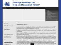 feuerwehr-korbach.de Webseite Vorschau