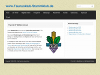 taunusklub-stammklub.de Webseite Vorschau