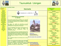 taunusklub-usingen.de Webseite Vorschau