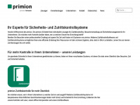 primion.ch Webseite Vorschau