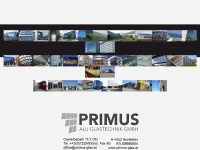 primus-glas.at Webseite Vorschau