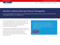 primus-transporte.de Webseite Vorschau
