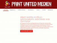 print-united.de Webseite Vorschau