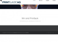 printlack.ch Webseite Vorschau
