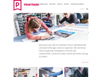 printpark-gmbh.ch Webseite Vorschau