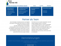 printpartner.ch Webseite Vorschau