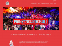 prinzengardeball.de Webseite Vorschau