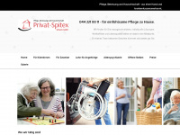 privat-spitex.ch Webseite Vorschau