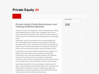 private-equity24.de Webseite Vorschau