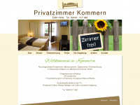 privatzimmer-henk.de Webseite Vorschau