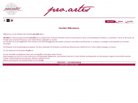 pro-artes.de Webseite Vorschau