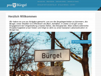 pro-buergel.de Webseite Vorschau