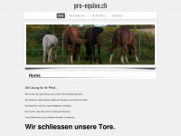 pro-equine.ch Webseite Vorschau