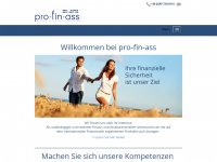 pro-fin-ass.de Webseite Vorschau