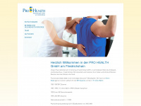 pro-health-friedrichshain.de Webseite Vorschau